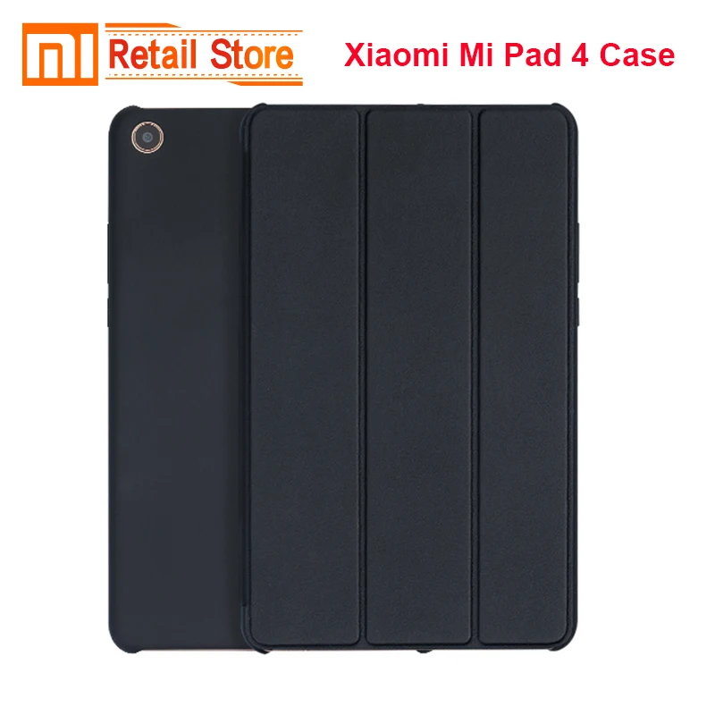 

Original Xiaomi Mi Pad 4 Case Smart Wake Black/Gray Case Smart Flip Protecter PC+PU Material For Xiao Mi Mi Pad 4 Business Xiomi