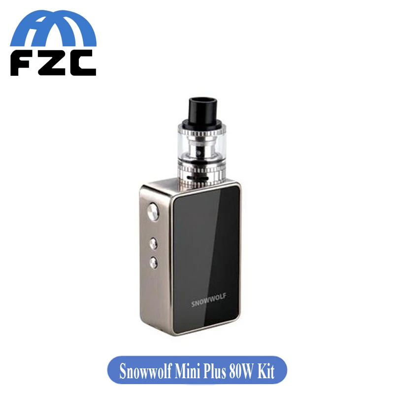 New Arrival Original Sigelei SnowWolf Mini Plus 80W TC PWR DIY Box Mod SnowWolf Mini Plus 80W Full Kit Electronic Cigarette