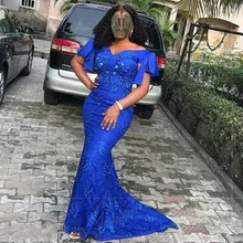 royal blue long dress plus size