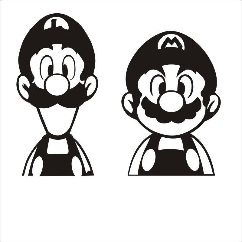 Super Mario Video Game Sticker Play Game Room Decal Gaming Posters