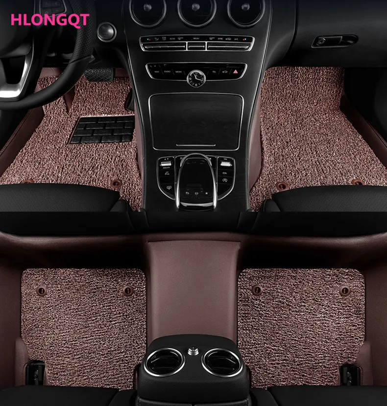 

HLONGQT Floor Mats For BMW 4 series Gran Coupe F36 2014-2018 Foot Step Mat High Quality Water Proof leather Wire coil 2 Layer