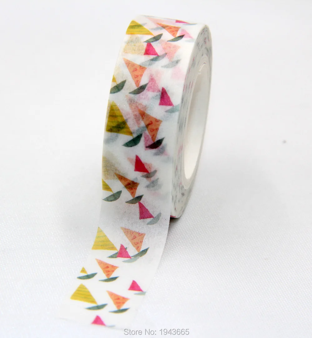 15mm*10m colorful sailing boat washi adhesive Tapes Diary DIY Tape