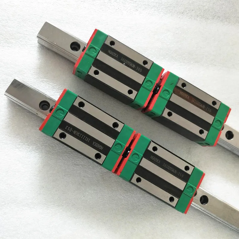 

HLTNC 2 pcs HGR20-2700mm linear guides+ 4pcs HGW20CC
