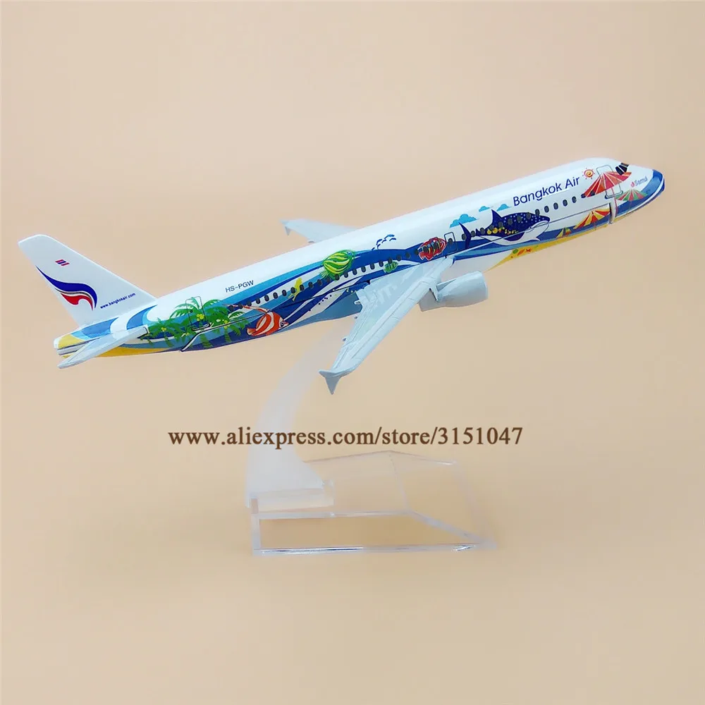 Сплав металла Таиланд Air A320 Airlines модель самолета тайская Airbus 320 Airways модель самолета Детские Подарки 16 см
