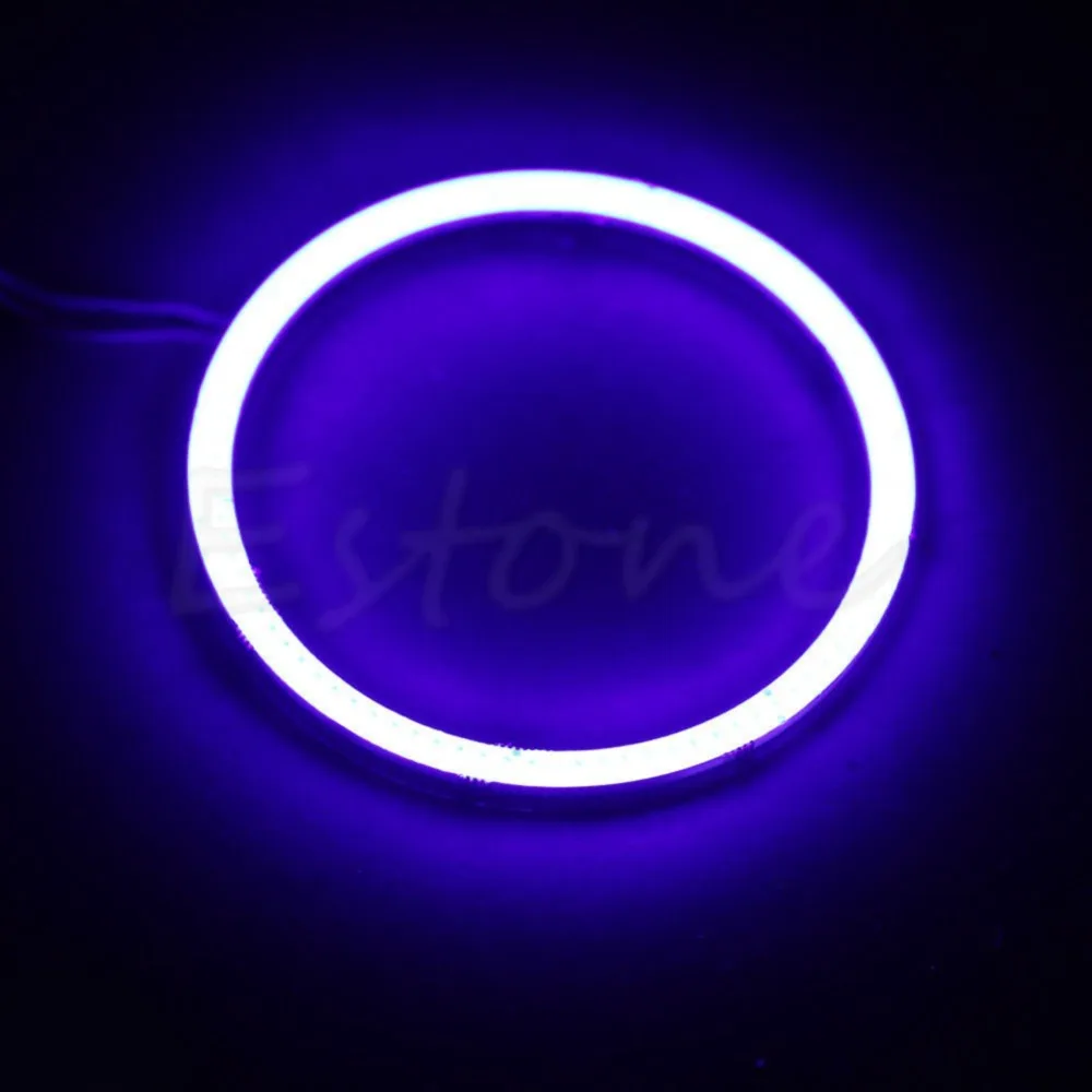 

High Quality Newest 1 PC 70mm LED Angel Eye Halo Ring Bulbs Car Decoration Light Blue COB Rings
