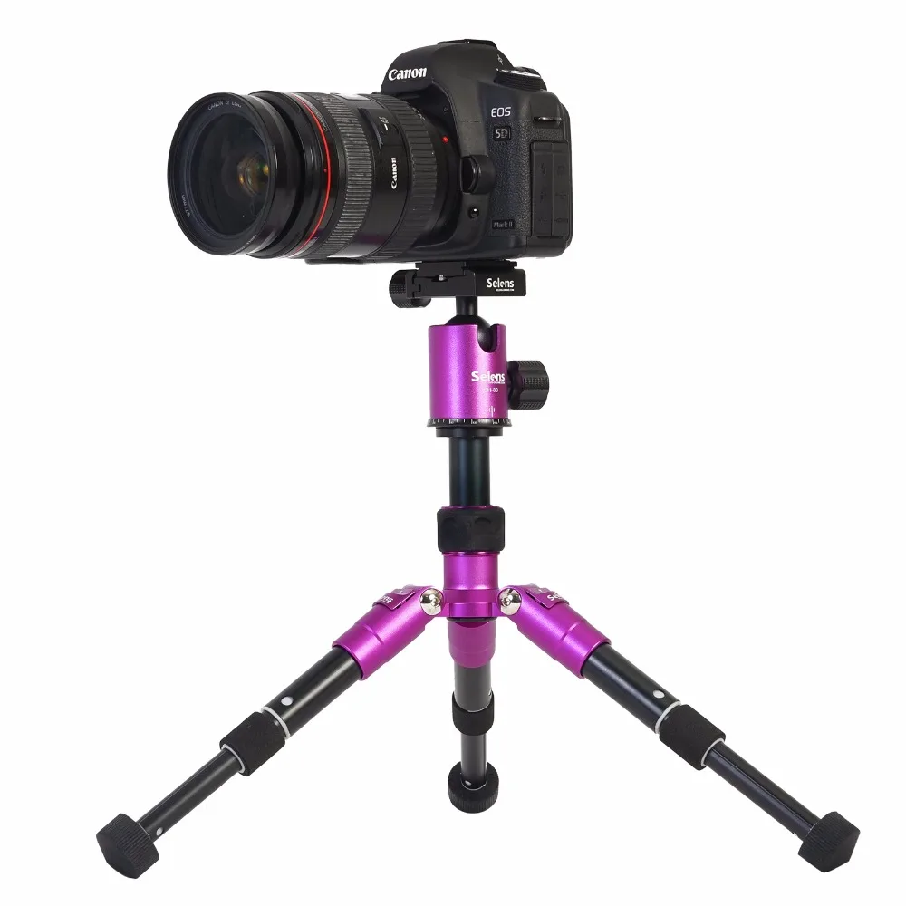 Mini 46.5cm 18.2 for Camera Travel Trip Shooting Rose Camera Monopod Al-Mg alloy Professional Tripod   (2)