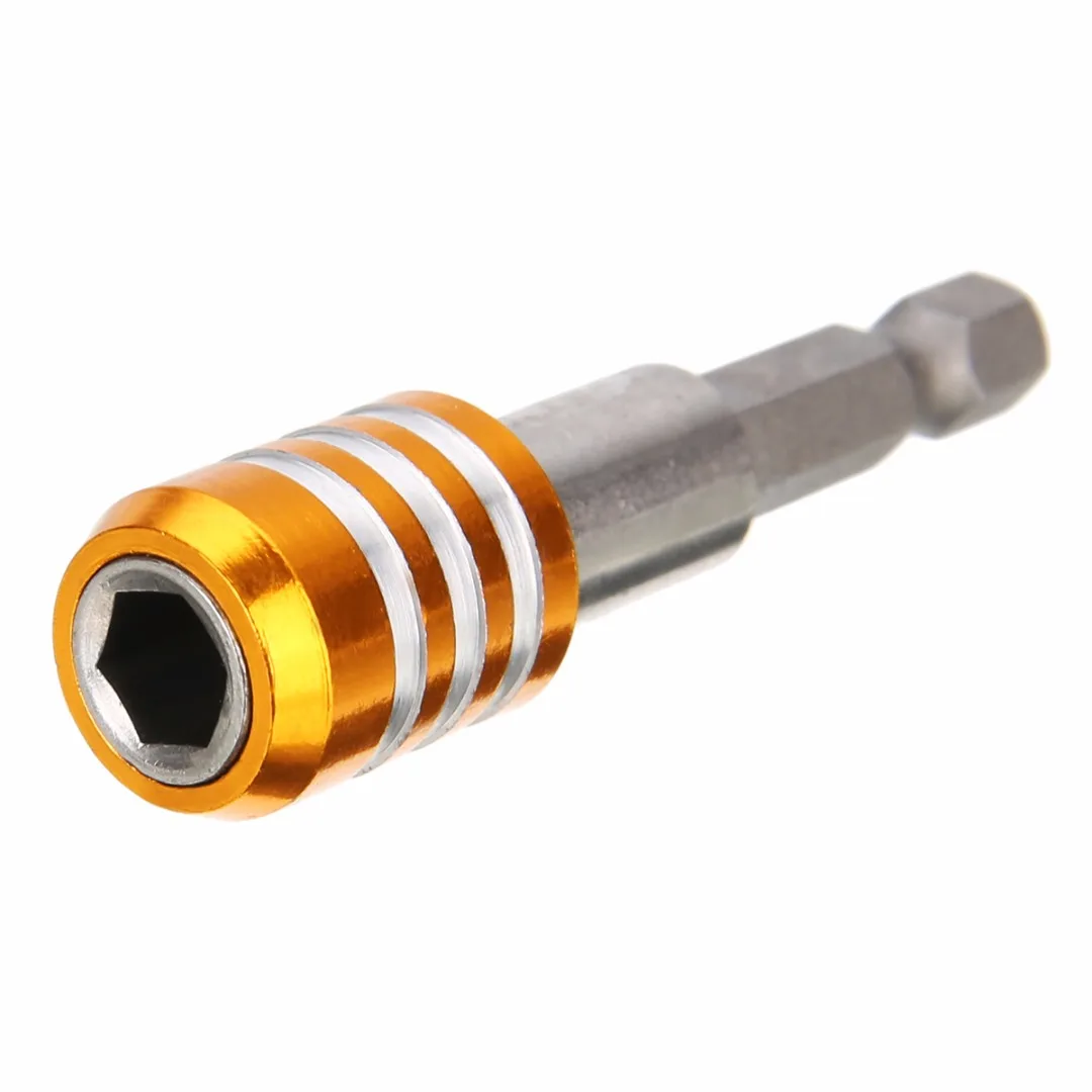 1Pc Stainless Steel 60mm Magnetic Screwdriver Bit Holder 1/4 inch 6.35mm Hex Shank Drill Quick Release Tool