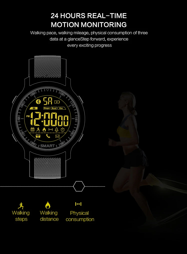 Round Waterproof Smart Watches