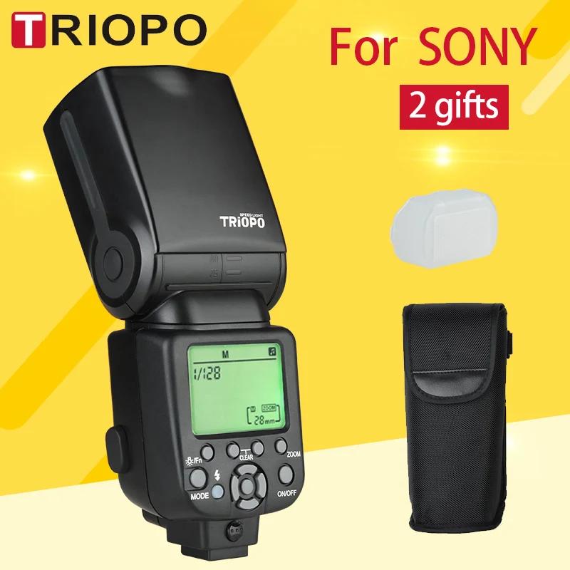 Triopo TR-960III вспышка для камеры со встроенной беспроводной системой 2,4G для SONY