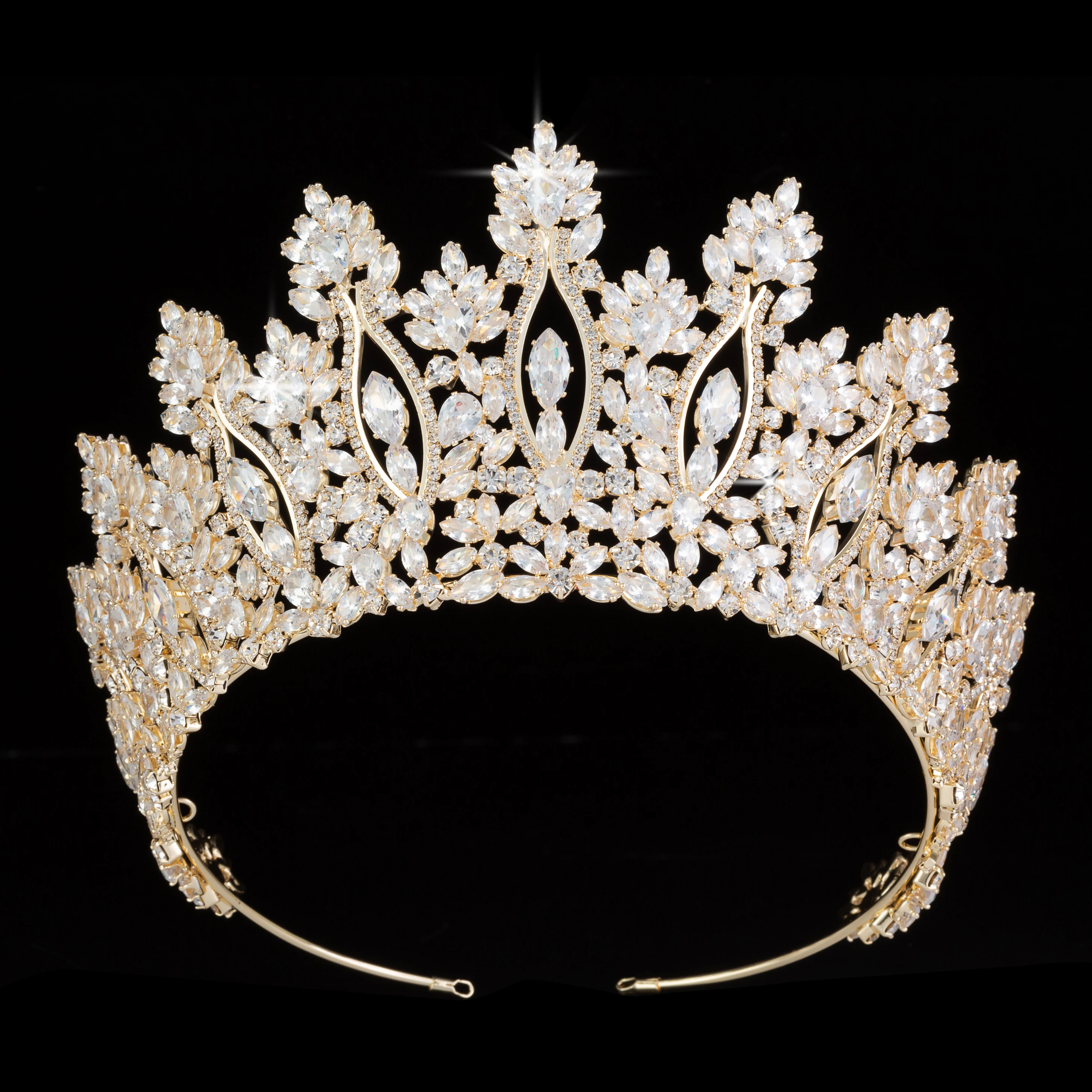 Bridal Hair Accessories Tiaras And Crowns HADIYANA Classic New Fashion Design Anniversary Wedding Women BC5070 Corona Princesa