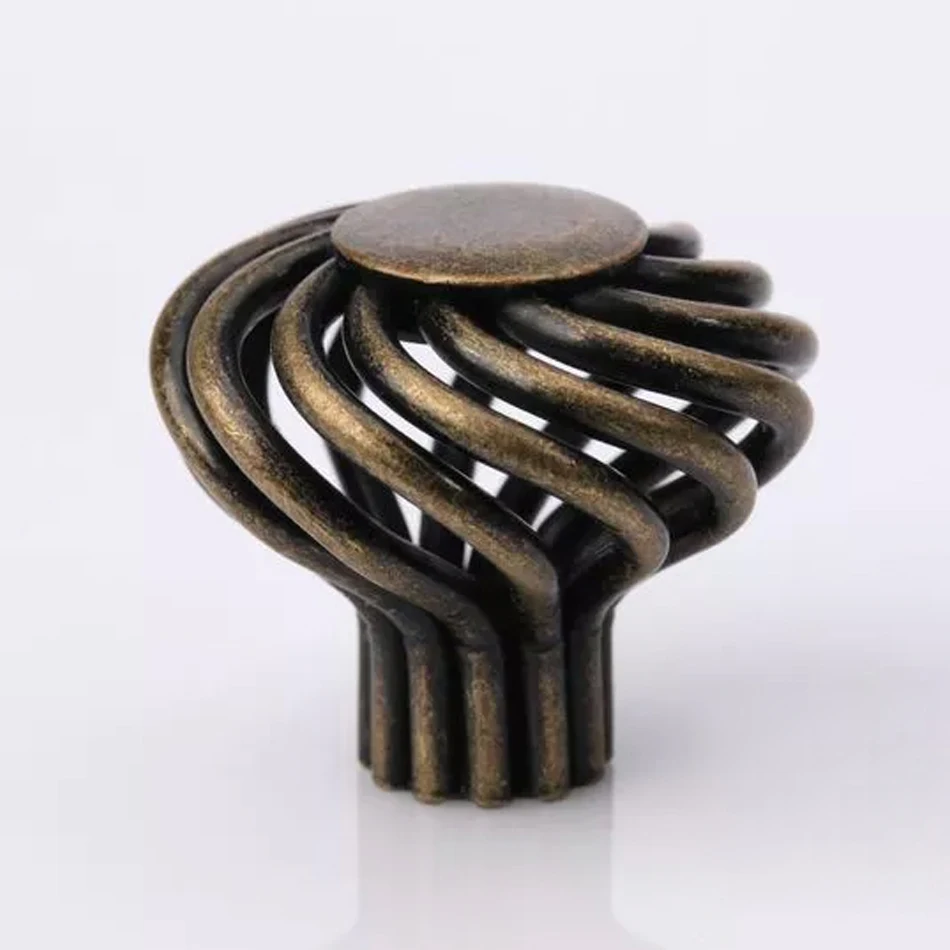 Furniture Iron Birdcage Children Drawer Handles Knob Kids Cartoon Dresser Pulls Pack of