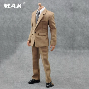 

1:6 Gentleman Khaki Clothing Suit Set Model Toys For 12" Action Figures Body Accessories Gifts Toys