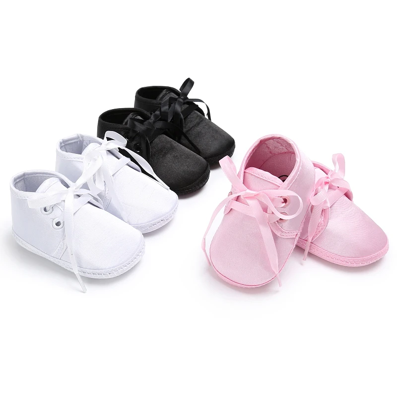 Chaussures Bebe Enfant Baskets Premiers Marcheurs A Lacets Satin Bapteme Chaussons Chaussons Enfants Chaussures Berceau Bebe Landau Chaussure Aliexpress