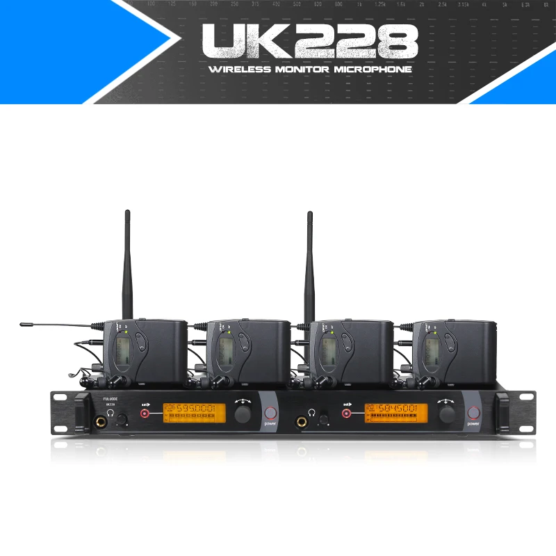 Wireless Input/Inner Ear Monitoring System Stage Monitor Headset Microphone Microphone R2050 IEM 4 Receiver 4 Transmitter Wireless Input/Inner Ear Monitoring System Stage Monitor Headset Microphone Microphone R2050 IEM 4 Receiver 4 Transmitter