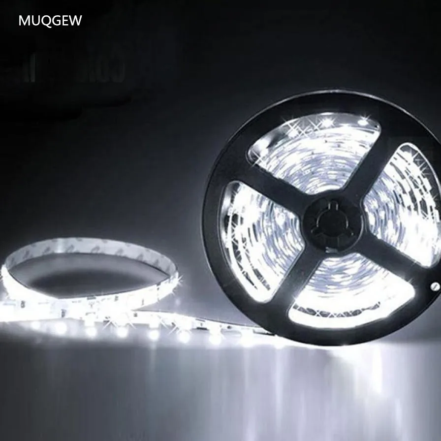 MUQGEW яркий красочный 12V 5M SMD 3528 300LED не водонепроницаемый гибкий теплый холодный