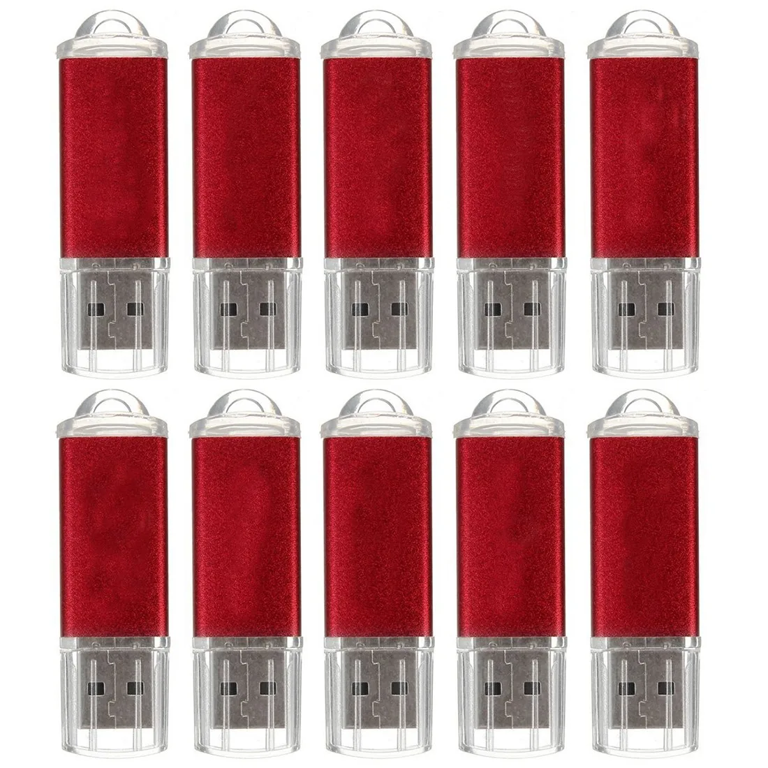 10 шт. USB флэш-накопитель 128 МБ брелок флэш-накопитель u-диск для Win 8 PC подарок, красный