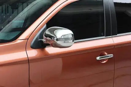 For Mitsubishi Outlander 2013 2014-2018 rearview mirror cover side special modified ABS Chrome trim 2pcs per set | Автомобили и