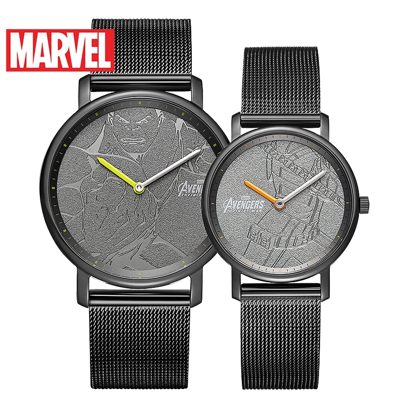 Marvel Avengers The Hulk Black Widow мужские и женские тонкие кварцевые часы из нержавеющей стали