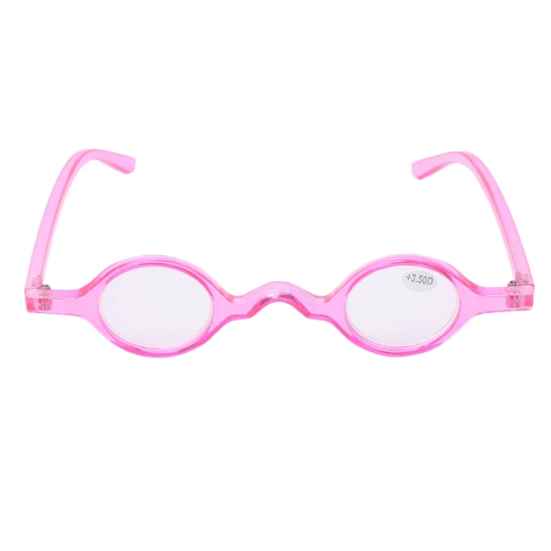 Винтажные маленькие круглые очки для чтения в овальной оправе, очки для пресбиопии+ 1,5~+ 3,5 - Цвет оправы: Розовый