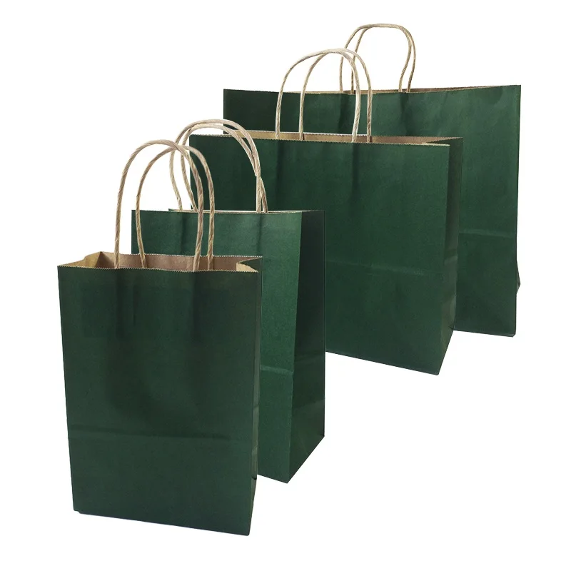 10 Pcs/lot Gift Bags With Handles Multi function Paper Bags Multi Size