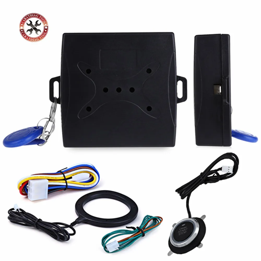 

Car Alarm Engine Push Button Starline Start Stop RFID Lock Ignition Switch Keyless Entry System Starter Anti-theft System