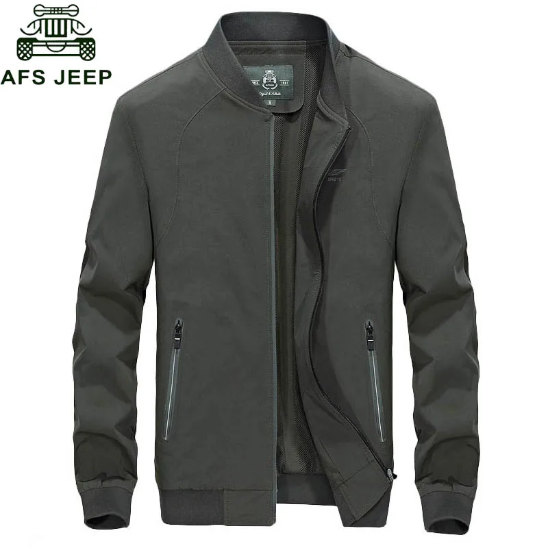 

Afs Jeep Brand Bomber Men Jacket 2018 Military Spring Autumn Jackets Mens Plus Size M-4XL chaqueta hombre Stand Casual Jacket
