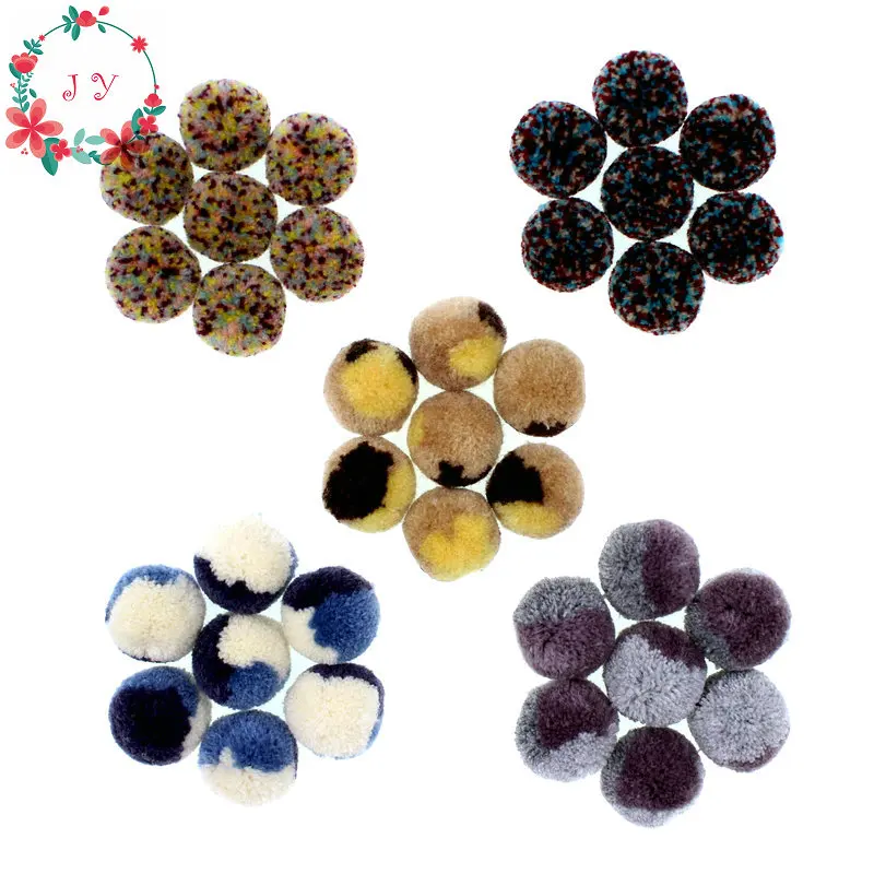 

set of 200pcs 1" (25mm) Colorful Pom pom ball pompom yarn handmade project supply Garland crochet cotton decor