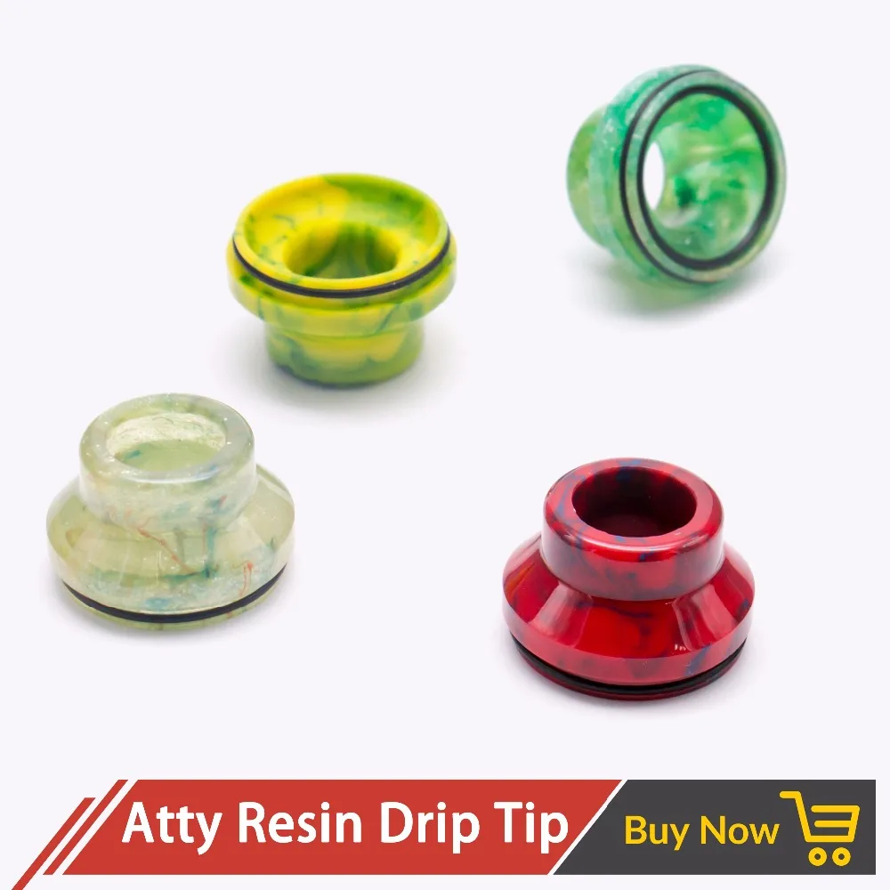 

Quartz Banger 24mm Resin Drip Tip for Atty Atomizer 22mm joint diameter E Cigarette Epoxy Resin Mouthpieces for RDTA