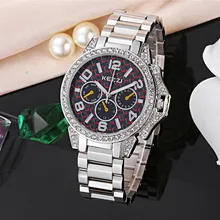 relojes mujer 2016 watch woman luxury brand KEZZI quartz watch full stainless steel belt fashion bussiness wrist watch k1200