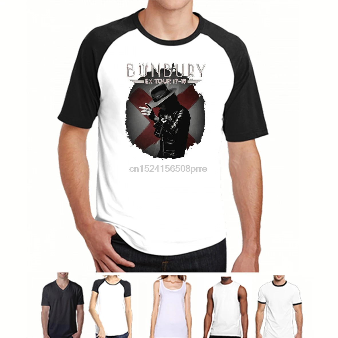 

Printed Men T Shirt Cotton tshirts O-Neck Short-Sleeve Bunbury Ex Tour 17-18 Women T-Shirt