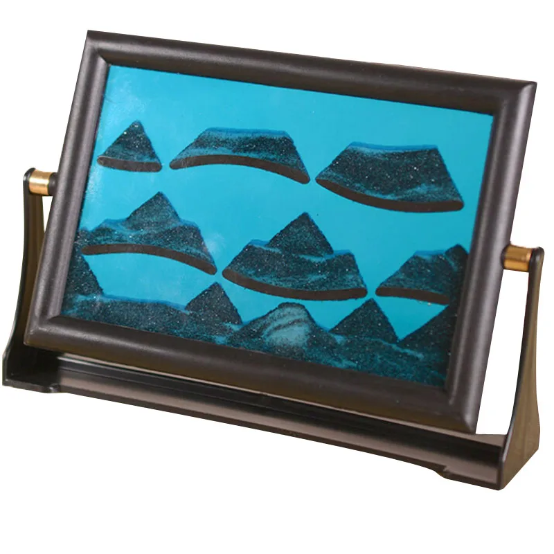 

Flowing Sand Drawing Landscape Liquid Timer Toy kid Sensory Motion Visual Random colors Creative three-dimensional sand painting