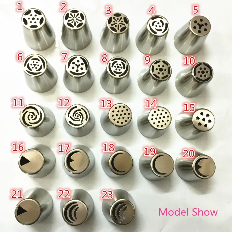 Dropshipping 23 Model Russian Tulip Steel Icing Piping