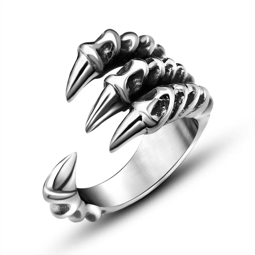 GENBOLI 1PC Metal Stainless Steel Men Rings Punk Male Simple Jewelry Ring Wholesale Business Titanium Boy Gift