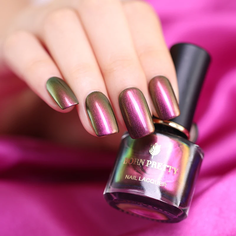 Лак для ногтей BORN PRETTY хамелеон 6 мл металлический зеркальный эффект лак требуется