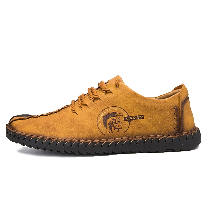 

2018 New Comfortable Big Size 38-46 Casual Shoes Loafers Men Shoes Quality Split Leather Shoes Men Flats Lofers Moccasins Shoes