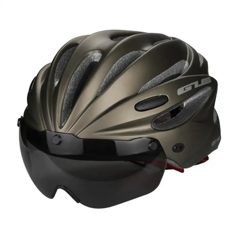 Велосипедные шлемы, велосипедные аксессуары для MTB велосипеда, для активного отдыха с очками - Цвет: Dark Grey