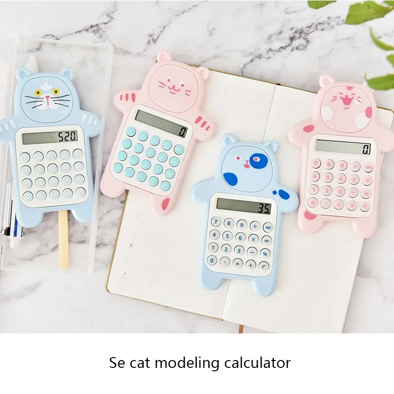 الأزياء الكورية حاسبة مصغرة آلة حاسبة للجيب لطيف مكتب الإلكترونية Calculadora القرطاسية