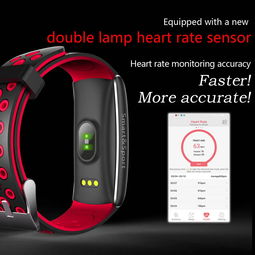 U32 Color Smart Wristband Bracelet Dynamic Heart Rate Blood Pressure Oxygen Smart Band for Huawei Honor 9i Play 10 V10 9 8 7 6A