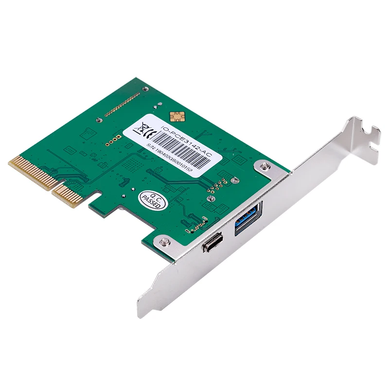 PCIE USB адаптер PCI-E USB 3,1 Gen 2 type-A+ type-c PCI Express хост контроллер карта Райзер адаптер 10 Гбит/с ASM3142 чипы для ПК
