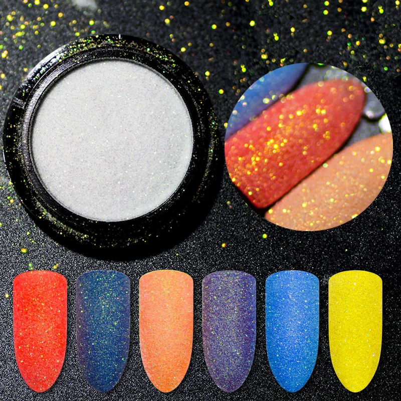 

RBAN NAIL 1 Box Shiny Nail Glitter Powder Gradient for UV Gel Polish Nails Decorations Sugar Glitter Dipping Manicure Nail Art