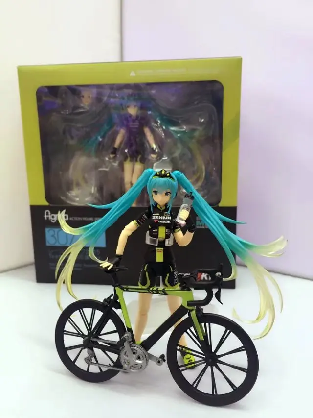 Figma 307 Hatsune Miku гоночный велосипед teamuyo поддержка Ver. Подвижная фигурка игрушки 14 см