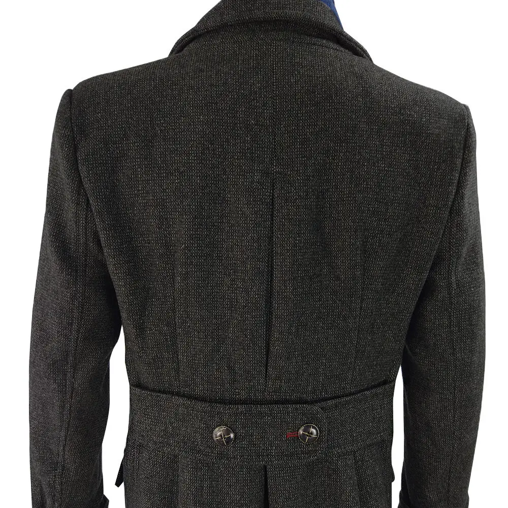 Sherlock Holmes Cosplay Costume Jacket Men's Cape Men Long Trench Slim Fit Overcoat Male Jackets Fashion Wool Trench Outerwear (8)