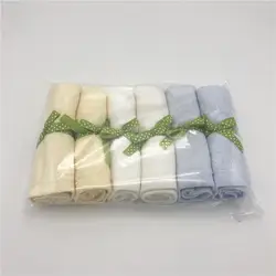 6 Pack/Set из натурального бамбука махровое полотенце для новорожденного 100% бамбуковое волокно Природный детское полотенце 6 Pack/set в