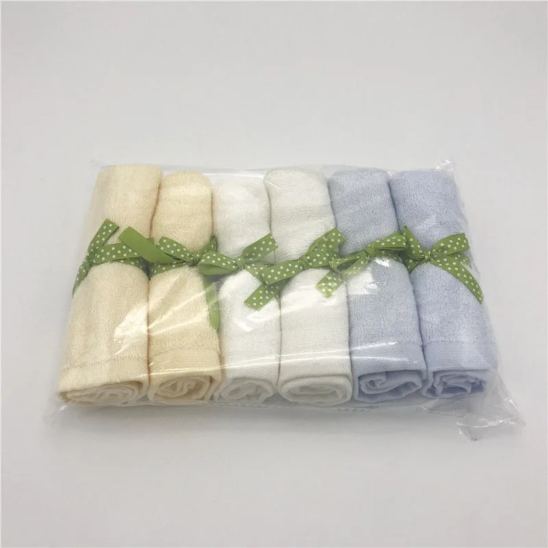 6Pack/ Set Organic bamboo Baby washcloths 100bamboo fibre Natural baby
