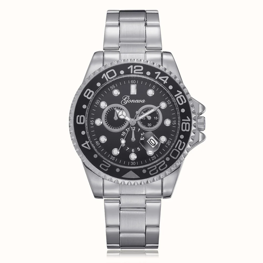 Fashion Three-eye Simple Watches Decorative Double Scale Fashion Watch Fashion Three-eye Simple Watches Decorative Double Scale Fashion Watch