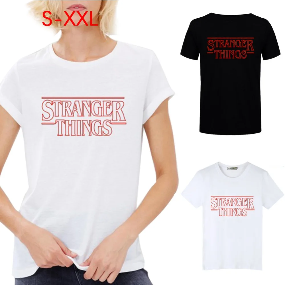 XUANSHOW футболка 2020 Летняя женская рубашка с надписью STRANGER THINGS повседневные женские