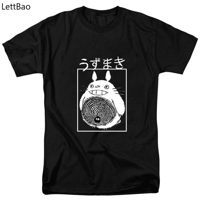 

Man Manga Junji Ito Totoro Funny T Shirts Shintaro Kago Girl Tees Shirt Top Design Short-sleeved Aesthetic Japanese Anime Shirt