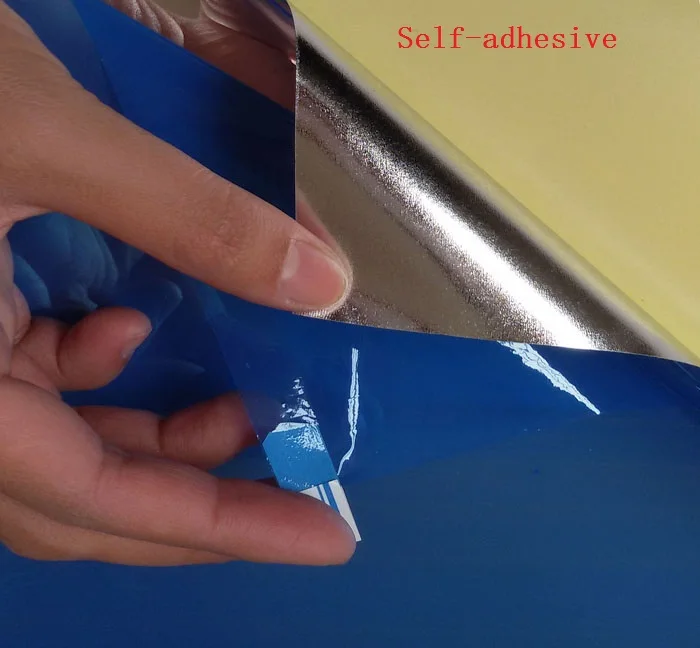50cm*2M Thickness 0.2mm PET Mirror Reflective Self-adhesive Specular  Reflections Opaque Smooth Waterproof Adhesive Film - AliExpress