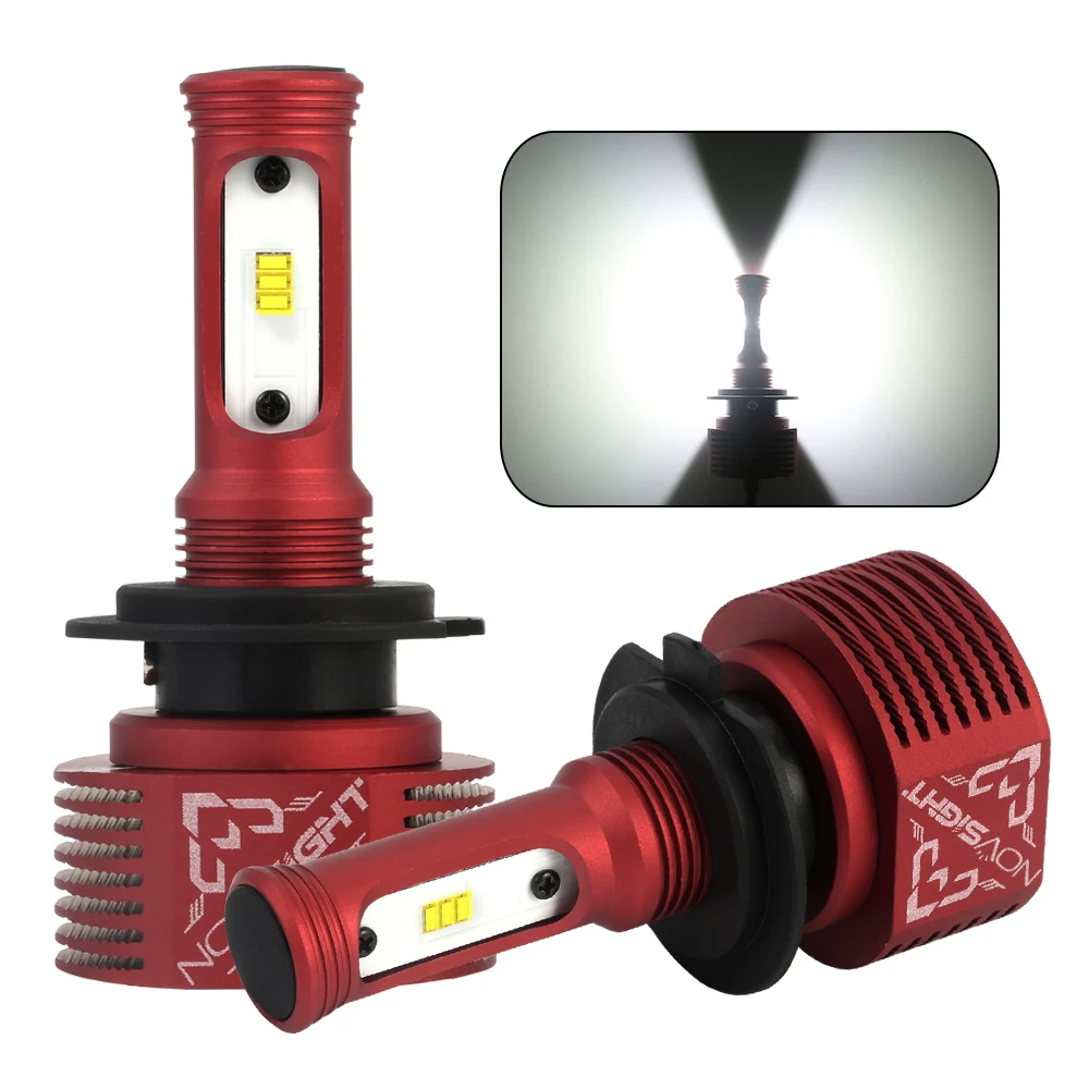 

2pcs 2400Lm H7 LED Car Lights LED Bulbs White Daytime Running Lights DRL Fog Light 5500K 12V Driving Lamp