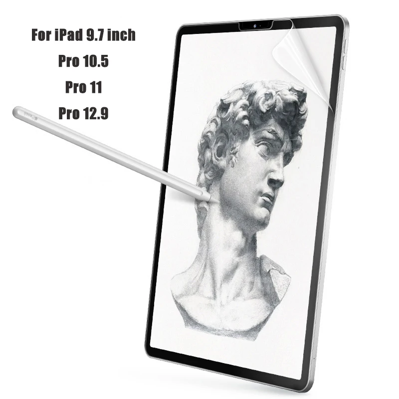 

Paper Like Screen Protector Film Matte PET Anti Glare Painting For Apple iPad 9.7 Pro 10.5 Face ID 11 12.9 inch 2016 2017 2018